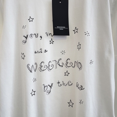 Tshirt MAXMARA họa tiết ngôi sao trắng