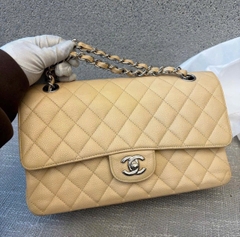 Chanel Classic Medium Flap Beige Caviar