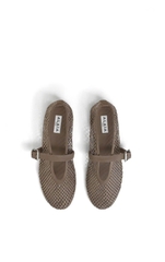 Giày ALAIA Beaded mesh Ballerinas Flats - Bản bling
