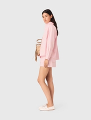Set Áo sơ mi kèm khăn có thể tháo rời + Quần short cotton
