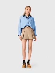 Quần short cotton xếp ly
