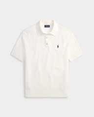 Áo len  bằng cotton dệt kim kiểu cáp