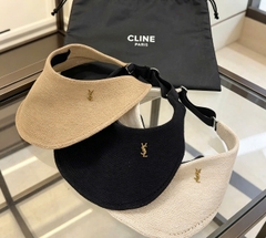 Mũ cói nửa đầu YSL 3 màu