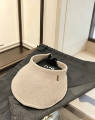 Mũ cói nửa đầu YSL 3 màu