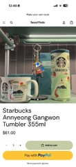 Bình giữ nhiệt 550ml Starbucks bản KOREAN 4 màu