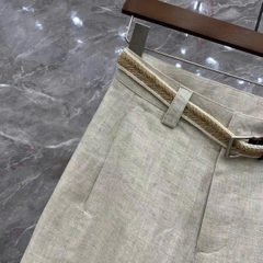 Quần suông linenT-Flatform  kèm belt 4 màu (6232)