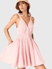 Váy ngắn xòe bằng vải cotton
