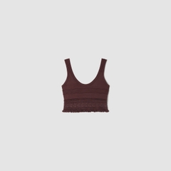 ÁO CROPTOP DỆT KIM POINTELLE/CHÂN VÁY MAXI DỆT KIM POINTELLE