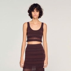 ÁO CROPTOP DỆT KIM POINTELLE/CHÂN VÁY MAXI DỆT KIM POINTELLE