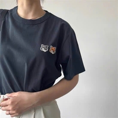 Tshirt Maison Kitsune logo 2 cáo