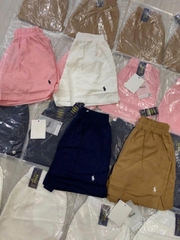 Quần short Polo RL linen cạp chun 4 màu