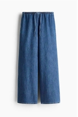 Quần suông denim HM cạp chun