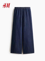 Quần suông denim HM cạp chun