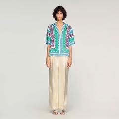 Áo sơ mi in hoạ tiết floral