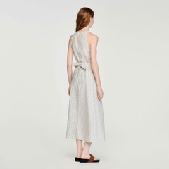Đầm maxi cotton kẻ sọc