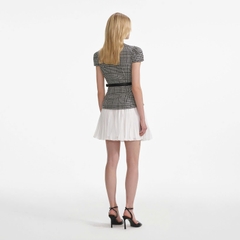Đầm ngắn họa tiết Houndstooth