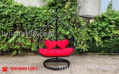 Xích đu mây nhựa, xích đu ngoài trời 5566