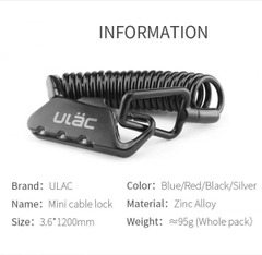 Khóa số mini Ulac K2N- Nhỏ, nhẹ, nhanh, có đổi mật khẩu