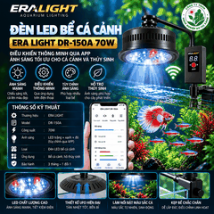 Đèn led bể cá cảnh, model ERA LIGHT  DR-150A 70W