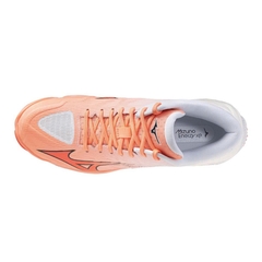 GIÀY MIZUNO WAVE LIGHTNING ELITE MID - CAM TRẮNG