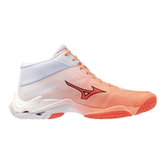 GIÀY MIZUNO WAVE LIGHTNING ELITE MID - CAM TRẮNG