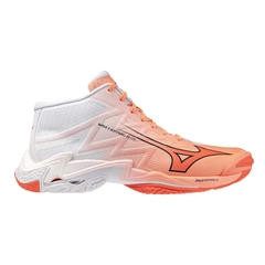 GIÀY MIZUNO WAVE LIGHTNING ELITE MID - CAM TRẮNG