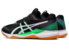 Giày Bóng Chuyền Asics GeL Tactic - Đen Trắng Xanh