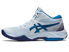 Giày Bóng Chuyền Asics GEL NETBURNER BALLISTIC FF 3 Mid - Trắng Xanh