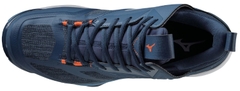 Giày Bóng Chuyền Mizuno Wave Momentum 2 Mid - Xanh