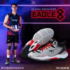 GIÀY BÓNG CHUYỀN BEYONO EAGLE 8 - GREY RED