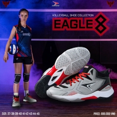 GIÀY BÓNG CHUYỀN BEYONO EAGLE 8 - GREY RED