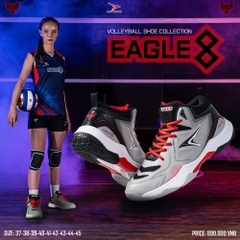 GIÀY BÓNG CHUYỀN BEYONO EAGLE 8 - GREY RED