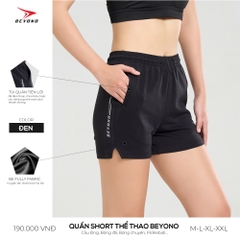 QUẦN THỂ THAO NỮ BEYONO QCL03 - ĐEN