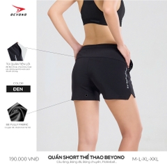QUẦN THỂ THAO NỮ BEYONO QCL03 - ĐEN