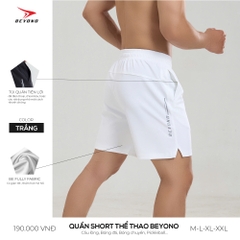 QUẦN THỂ THAO NAM BEYONO QCL03 - TRẮNG