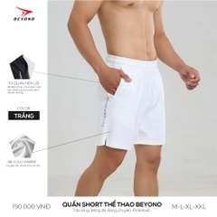 QUẦN THỂ THAO NAM BEYONO QCL03 - TRẮNG