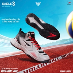 GIÀY BÓNG CHUYỀN BEYONO EAGLE 8 VER 2 - GREY RED