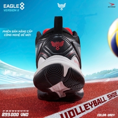 GIÀY BÓNG CHUYỀN BEYONO EAGLE 8 VER 2 - GREY RED