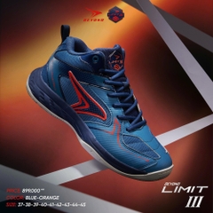 GIÀY BÓNG CHUYỀN BEYONO LIMIT III - BLUE ORANGE