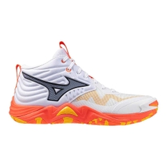 [HÀNG SẮP VỀ] GIÀY MIZUNO WAVE MOMENTUM ELITE MID - TRẮNG CAM ĐEN