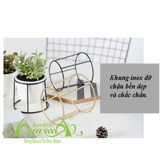 Khung Đỡ Chậu Inox - Gốm AquaGarden