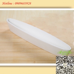 Gốm Thuyền Dẹp Trắng