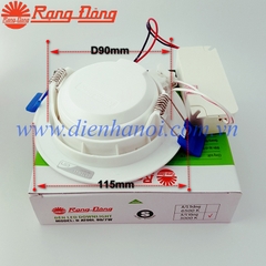 Đèn LED âm trần 7W D90 Rạng Đông