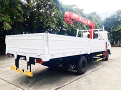 Xe Tải Hino Thùng Lửng Gắn Cẩu Unic URV340 3.5 Tấn