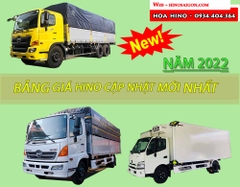 Bảng giá xe Hino cập nhật mới nhất đời 2025