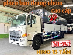 Giá Hino 15 tấn mới nhất hiện nay| Phiên bản Hino 3 chân 15 tấn thùng nhôm Đà Lạt cao cấp