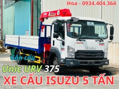 Xe Isuzu 5 Tấn Gắn Cẩu Unic 374 Mới Nhất – Có Phải Giá 1.5 tỷ Không?