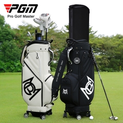 Túi Gậy Golf 4 Bánh Xe Nắp Cứng Cao Cấp - PGM 4 Wheels Retractable Golf Bag - QB0153