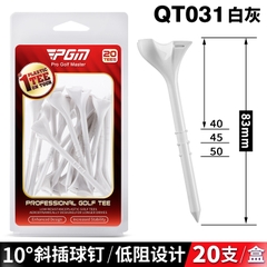 Set 20 Tee Golf Nghiêng 10 Độ Tăng Tiếp Xúc Mặt Bóng - PGM Golf Tee Inclined 10 Degrees Increases Clubface Contact - QT031