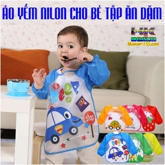 SET 2 ÁO YẾM NILON CHO BÉ TẬP ĂN DẶM